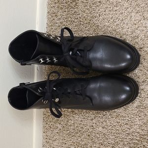 Black Lace Up Boots
